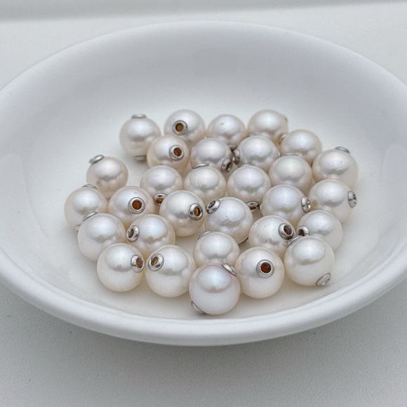 1231 2025 Final Sale S925 9-10mm Freshwater Pearl Floating Pendant - Picture 3 of 7